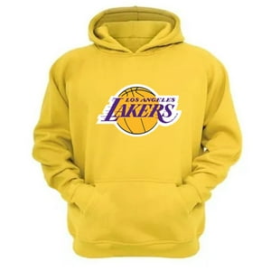 Genérico - Polerón Canguro Lakers Amarillo Talla L Unisex