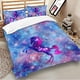 thumbnail image 1 of Unicorn Animal Quilt Duvet Cover Set Super Soft Bed Linen Kids3-Piece Bedding Set, 1 of 5