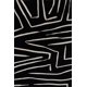 thumbnail image 1 of Alfombra Momeni Noho de poliéster negra, 60 cm x 90 cm, para entrada, 1 of 9