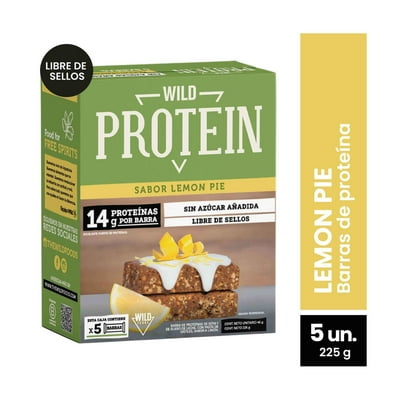 Barra Proteína Lemon Pie 5 Un 225 G Wild Protein