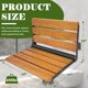 thumbnail image 3 of Asiento de Ducha Plegable Koretech de Teca 33x43x25 cm Soporta 204 kg, 3 of 6