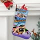 thumbnail image 2 of Supertato Tema: Calcetines de Navidad, fino lino blanco para colgar en escaleras y chimenea, decoración navideña para el hogar, regalo de Navidad. 45cm × 32cm, 2 of 5