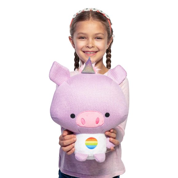 Peluche de peluche Ami Amis Jumbo Oinkie Crochet Colección 25 cm