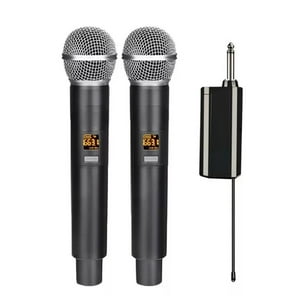 Philco - Kit 2 Microfonos Inalambricos Recargables Uhf 60M