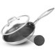 thumbnail image 1 of Sartén NutriChef de 20 cm de Acero Inoxidable con Tapa, 1 of 8