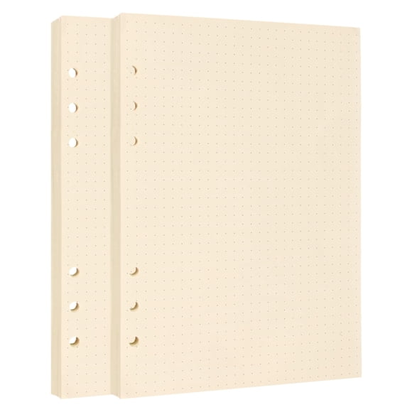Papel de recarga ZAXPHUMAX A5 con cuadrícula de puntos, paquete de 2 (160 hojas)