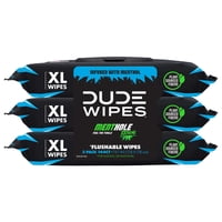 Toallitas Desechables Dude Menthole Xxtreme Menthol, Paquete De 3