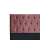 thumbnail image 2 of Respaldo King Piso Capitone Premiun 180x140 Cm Palo Rosa Felpa, 2 of 3