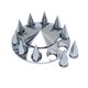 thumbnail image 3 of Kit de tapas de cubo JESONN cromo 33 mm – diseño puntiagudo, 3 of 9