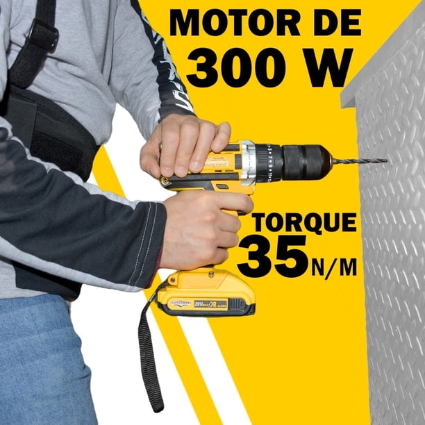 Taladro Percutor Inalambrico 13mm Atornillador Kit 69 Pz | Lider