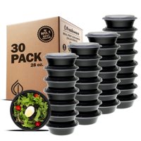 Recipientes Freshware Para Preparación De Comidas, 30 Unidades, 850 Ml, Sin Bpa