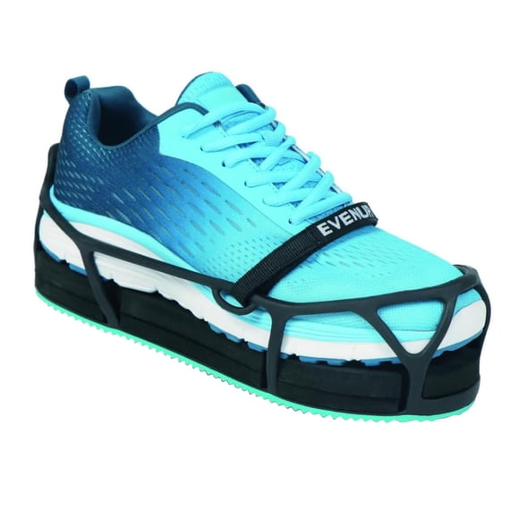 Bota Shoe Balancer EvenUp, talla grande, para caminar, color negro y verde azulado