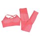 thumbnail image 1 of Trajes De Yoga Para Mujeres Conjunto De 2 Piezas Leggings De Entrenamiento Sujetador Deportivo L Rojo, 1 of 5