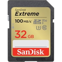 Tarjeta De Memoria Sandisk Extreme Sdhc 32Gb C10 U3 V30 4K Uhd