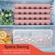 thumbnail image 5 of Molde para cubos de hielo Emporio Kitchen, 33 bolas redondas de 2,5 cm, rosa, 5 of 8