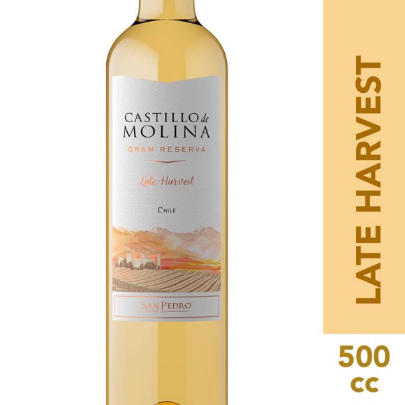 Vino Late Harvest Castillo de Molina Gran Reserva 12° Botella, 500 cc