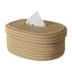 thumbnail image 1 of Caja De Pañuelos Tejida De Cuerda De Algodón Para Decoración Elegante Hecha A Mano Amarillo, 1 of 3