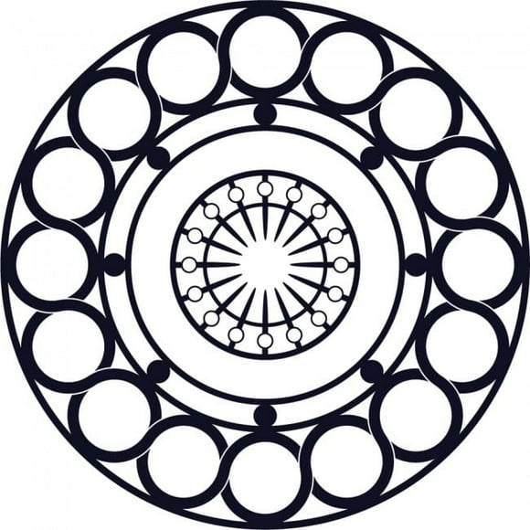 Decomural Circle Optical Illusion 3d Style WS-18926