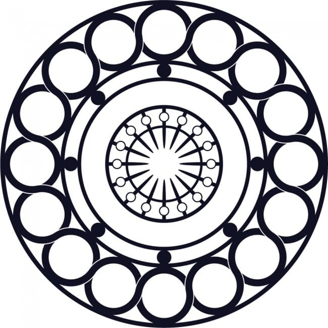 Rienda Libre Graphics - Decomural Circle Optical Illusion 3d Style Ws-18926