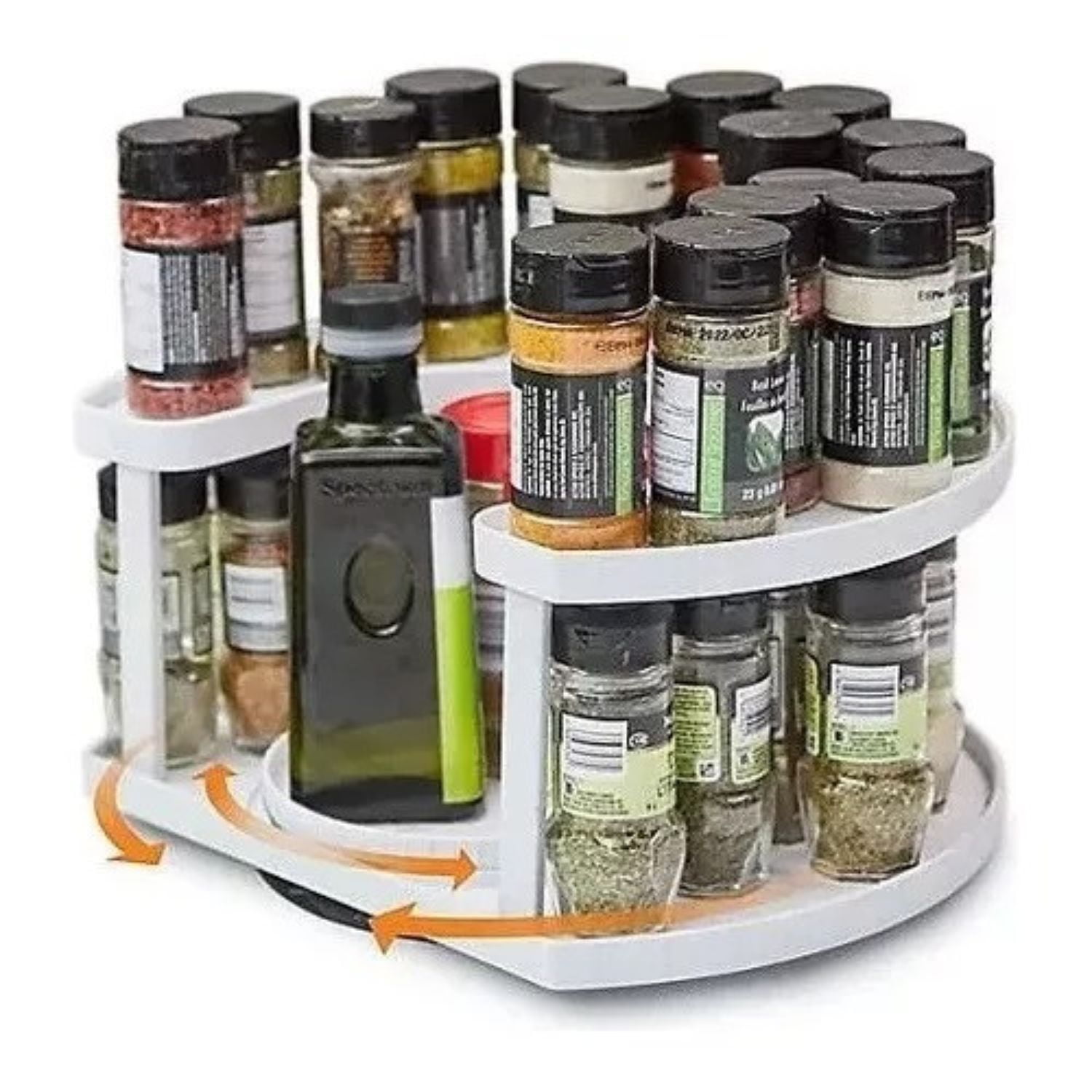 Disparo - Especiero Giratorio 2 Pisos 34cm Ideal Cocina Organización