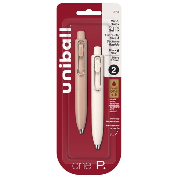 Bolígrafos de gel Uni-Ball uni one P retráctiles con micropuntos de 0,5 mm
