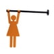 thumbnail image 5 of Letrero De Ba?o Con Símbolos Gráficos Decorativos, Decoración De Pared Para Cafeterías, Negocios, Puertas, Mujeres, 5 of 5