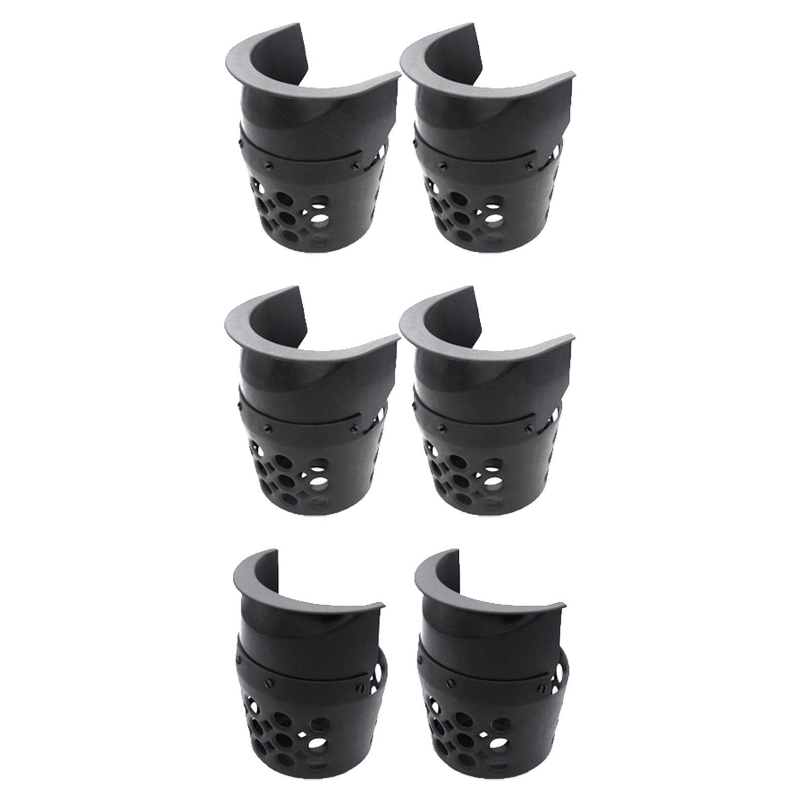 Ioensy - 6 Bolsillos Para Mesa De Billar, Cestas Negras, Bolsillos De Almacenamiento Para Bolas De Billar