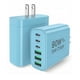 thumbnail image 1 of Cargador USB‑C RUMIXI 90W de 6 puertos GaN carga rápida (2 unidades), 1 of 7