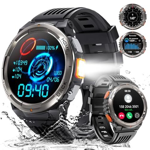 Smartwatch Leuceira Military 1.45"" Hd Resistente Al Agua
