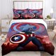 thumbnail image 1 of x2088 Bed SheetsCaptain America Pattern Quilt Cover Pillowcase Two or Three Piece Multi Size Duvet Cover Bedding Sets Christmas Gift 3-Piece Bedding Set (1 Duvet Cover + 2 Pillow Shams) nj2088, 1 of 5