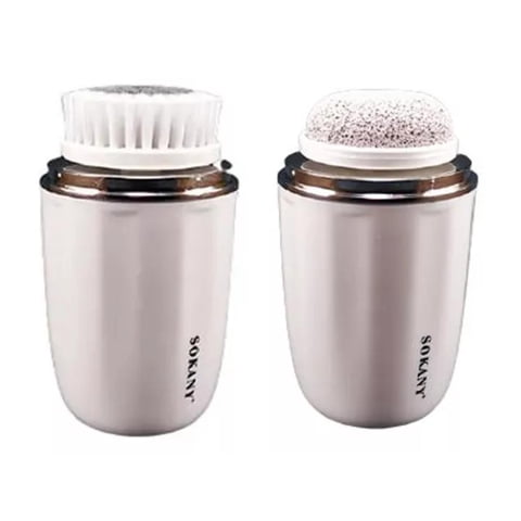 Total Click - Brocha Limpiadora Facial Con Accesorios Recargable Usb