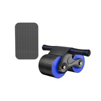 Ioensy - Rueda Antideslizante Para Abdominales, Rodillera Silenciosa, Doble Rueda Para Principiantes, Negro Y Azul