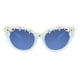 thumbnail image 2 of Gafas de sol Disney azul claro estilo ojo de gato con copos de nieve, 2 of 2