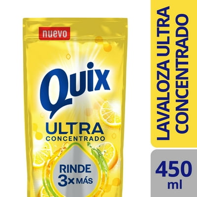 Lavaloza Ultra Concentrado Rinde 3X Más 450 Ml Quix