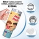 thumbnail image 5 of La Señorita Polly Tenía una Muñeca Vaso aislado de acero inoxidable con asa, diseño temático, regalo para familia, amigos y fans; incluye pajita y encaja en el portavasos estándar, 40 oz, 5 of 6