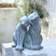 thumbnail image 3 of Estatua De Jardín Newman House Studio Pareja De Gatos De Poliresina, 3 of 8