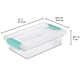 thumbnail image 3 of Contenedores de almacenamiento Sterilite Clip Box, paquete de 6 unidades, pequeños y transparentes, 3 of 9