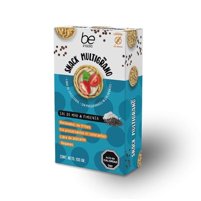 Snack Multigrano Pimienta Negra & Sal De Mar 100 G Be Snacks