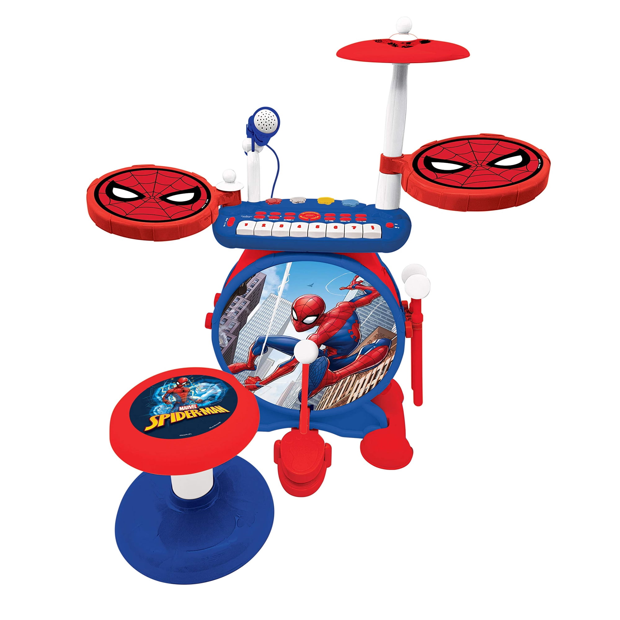Set Electrónico Para Niños Lexibook Spider-man Con Batería Y Teclado
