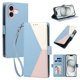 thumbnail image 2 of Funda Cartera Tricolor para iPhone 16 con Ranuras para Tarjetas, Azul Claro, 2 of 6