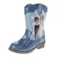 thumbnail image 1 of Botas vaqueras Cowgirl Disney Frozen Elsa Anna Blue Girl, 1 of 6