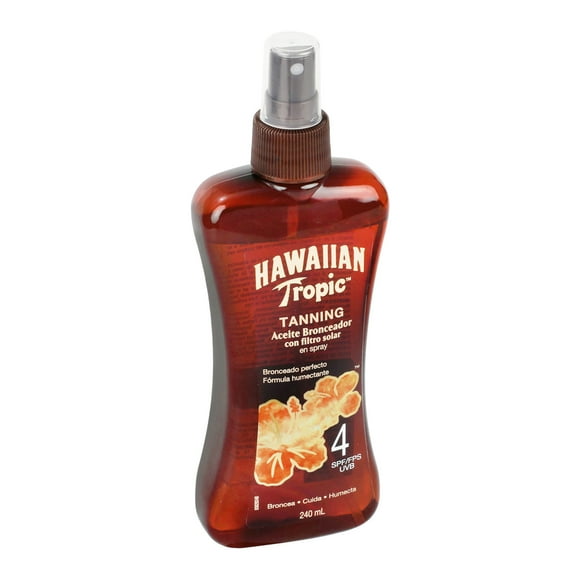 Aceite bronceador Hawaiian Tropic spray fps4, 240 ml
