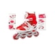 thumbnail image 3 of Patines Lineales Para Niñas Y Jóvenes Talla M (34-37) Con Set De Protección Color Rojo, 3 of 4