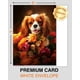 thumbnail image 3 of Tarjeta de felicitación con flores para perro Cavalier King Charles Spaniel, 3 of 8