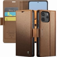 Caseme Tipo Cartera Xiaomi Redmi Note 14 4G Con Cierre Magnético, Rfid, Tarjetero, Soporte, Carga Inalámbrica