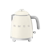 Hervidor Eléctrico Smeg Mini 50, Estilo Retro, 0.8 L, 3 Tazas, Crema