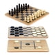 thumbnail image 1 of Juego Tablero Reversible De Madera Ajedrez Tablero De Ajedrez, 1 of 8