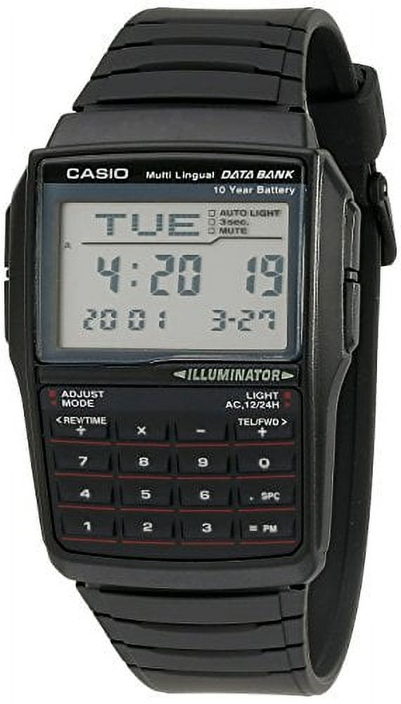 Casio - Reloj Para Hombre De Acero Inoxidable Data Bank Dbc32D-1A