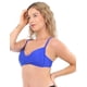 thumbnail image 2 of Bikini estilo sostén drapeado azul Talla L, 2 of 4