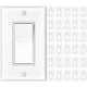 thumbnail image 1 of Interruptor de luz Amico unipolar, 15 A, 120/277 V, 30 unidades, color blanco, 1 of 7